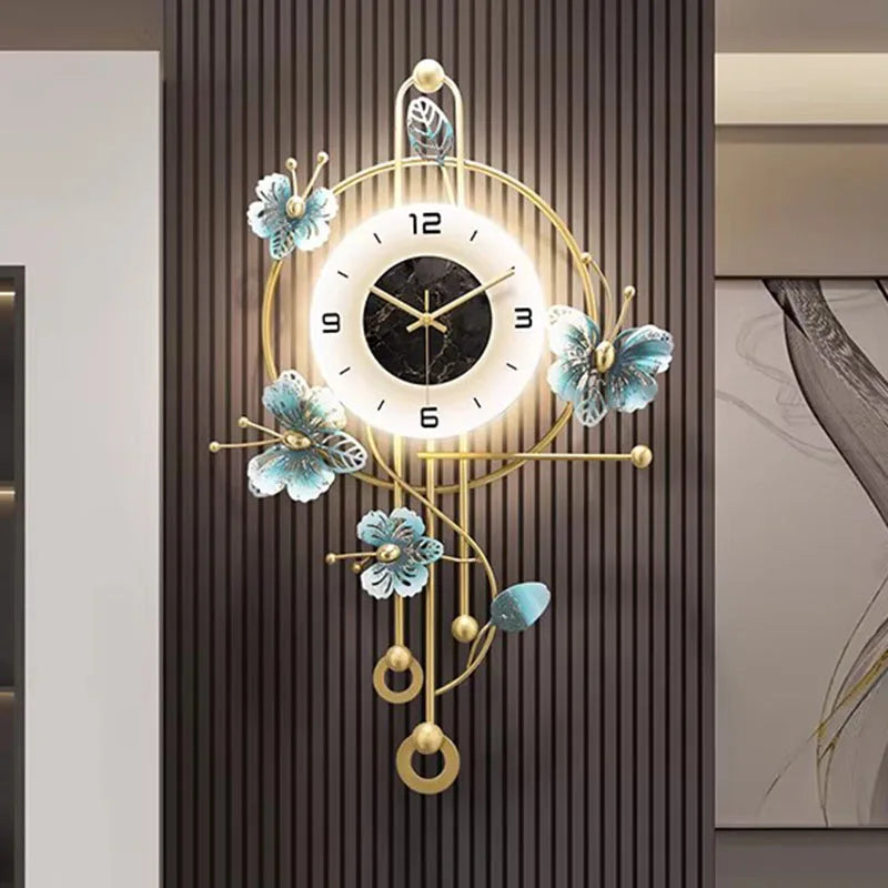 Interior Modern Wall Clocks Aesthetic Silent Fashion Creative Xenomorph Clock Wall Digital Living Room Reloj De Pared...