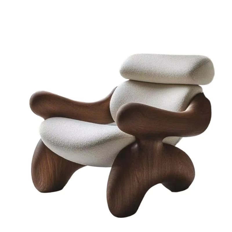 Beige Design Living Room Chairs Trending Italian Wooden Occasional Chairs Living Room Arm Ergonomic Fauteuils De Salon Furniture - Kimlud