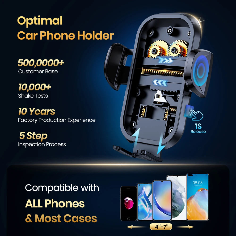 TOPK Universal Car Phone Holder for Air Vent Suction Cup Dashboard Hands Free Cell Phone Mount for Car truck for All...