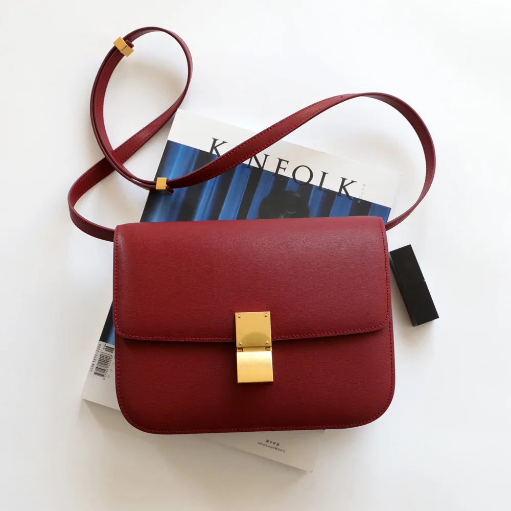 UBELLIN Large Women Handbag Bag Single Flap Lock Fashion Interior Compartment Solid Luxury Shoulder Bags Handbags 2024 - Kimlud