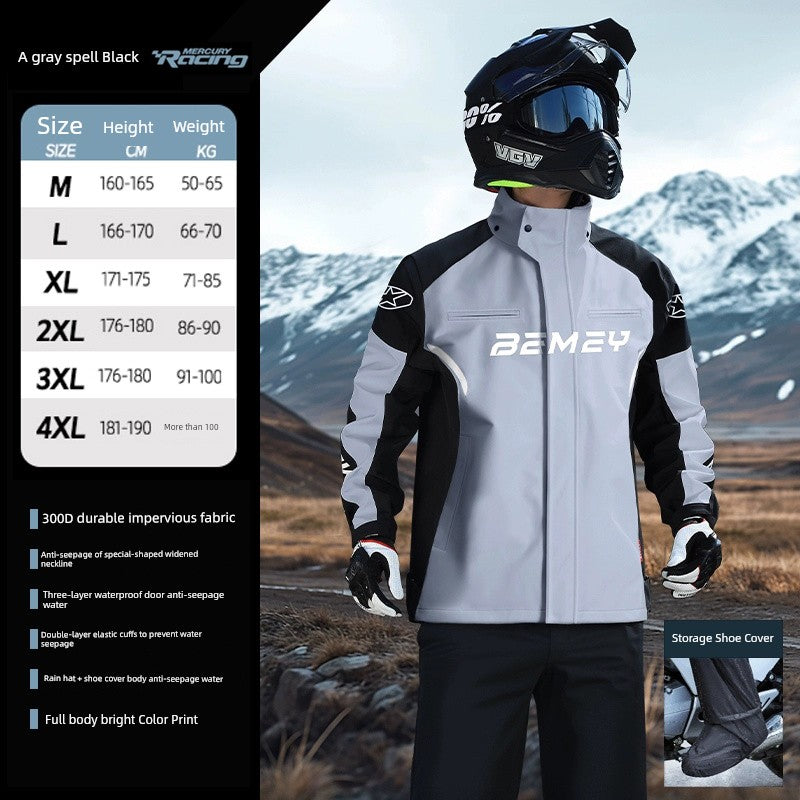 BMEI Motorcycle Raincoat Cycling Clothes Suit Rain-Proof Special Adult Rain-Proof Split Men's Take-out Rider