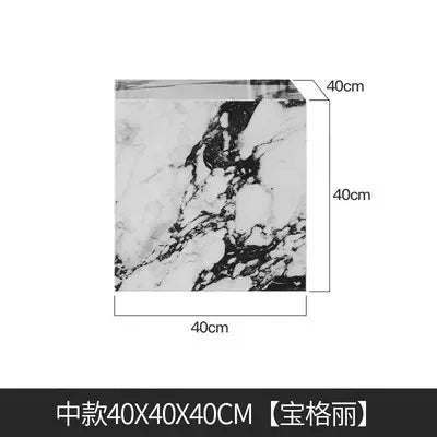Bedroom Marble Table Luxury White Unique Minimalist Sofa Side Table Square Aesthetic Mesas De Centro Para Sala Room Furniture - Kimlud