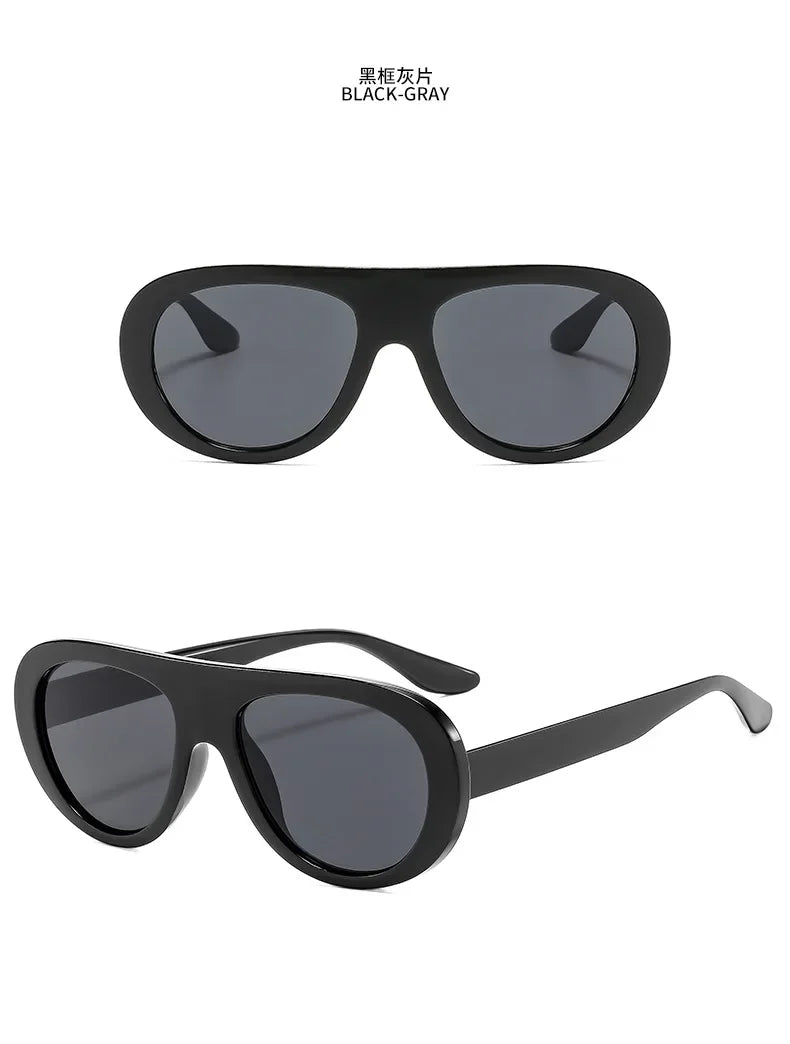 Fashion Oversized Hip Hop Sunglasses Men Women Shades Brand Designer Glasses Trend Male Punk Eyewear Female UV400 |...