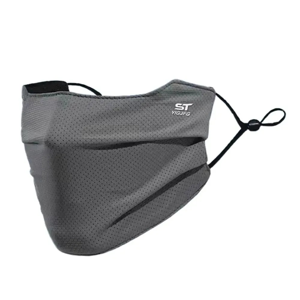 Breathable Ice Silk Face Cover UV Face Shield Washable Reusable Sun Protection Face Mask for Motorcycle Running Riding Exercise