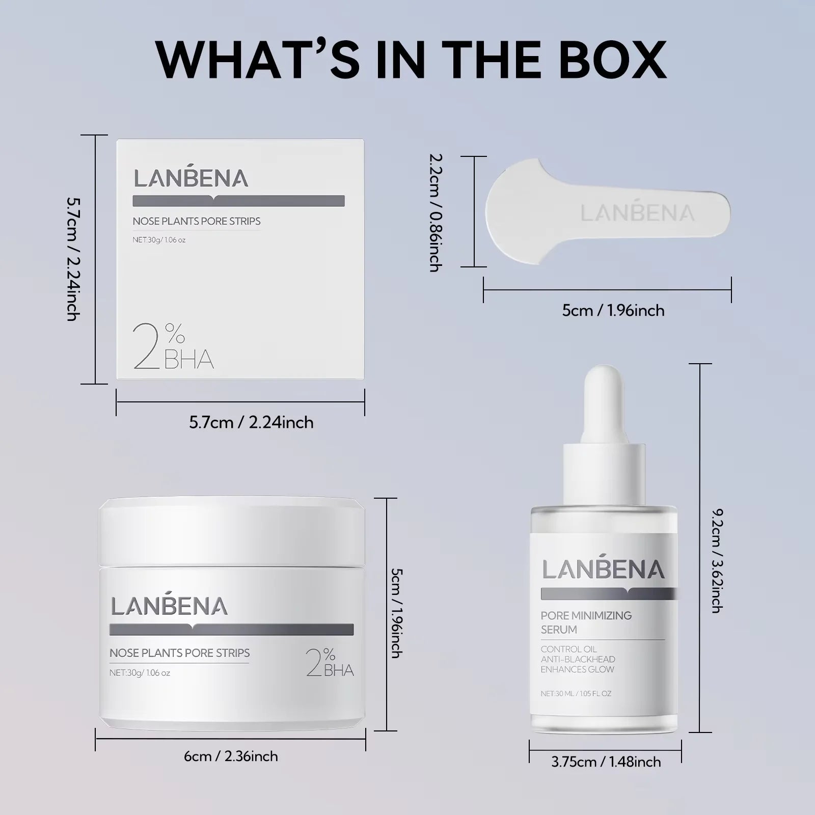 LANBENA Blackhead-Removing Mud Mask Pore-Shrinking Essence Toner Set | Kimlud Premium Lanbena