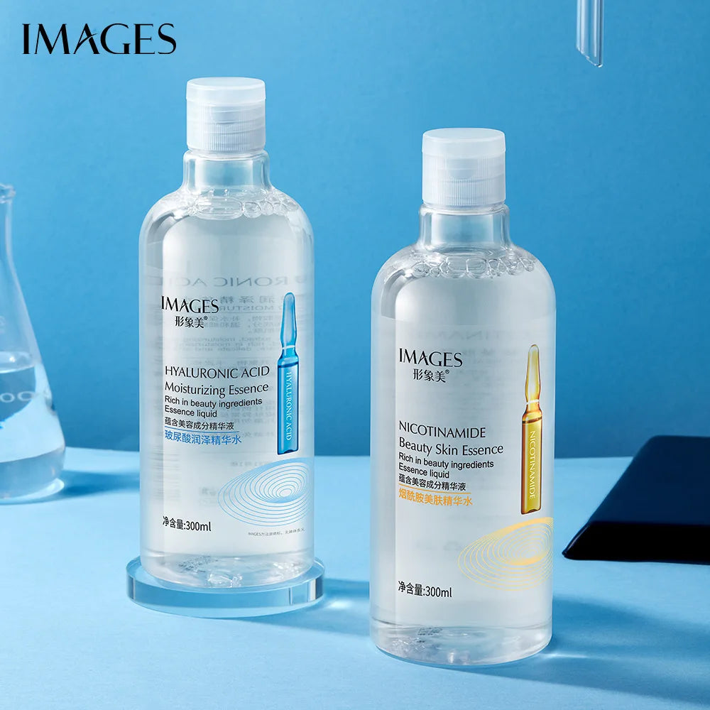 150/300/500ml Hyaluronic Acid Face Essence Anti-aging Remove Wrinkle Shrink Pore VC Niacinamide Moisturizing Brighten Face Serum