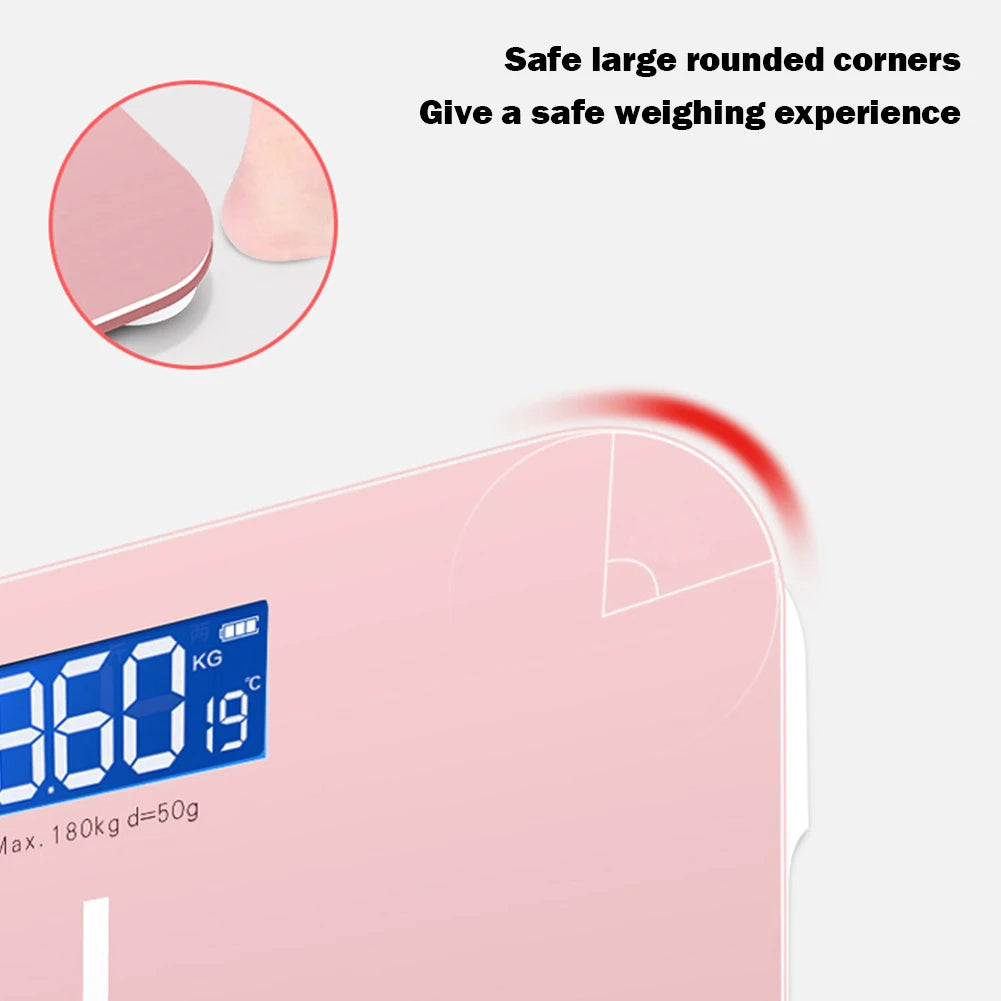Human Scale HD Display Electronic Weight Scale USB Charging Battery-powered Precision Tool for Home Office Supplies Adult Health - Kimlud