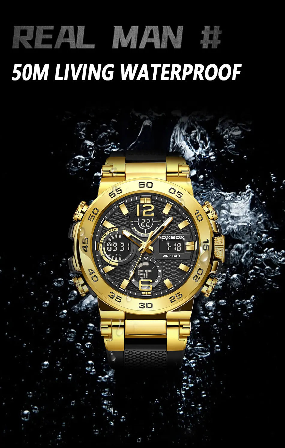 LIGE Men Digital Watch  Military Sports Swimming Watches Fashion Waterproof Dual  display  Wristwatch Mens Relogios Masculino