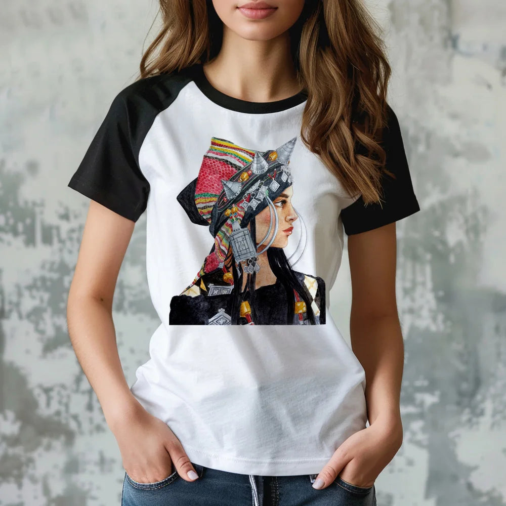 Amazigh t-shirts women Y2K t shirt female funny clothing