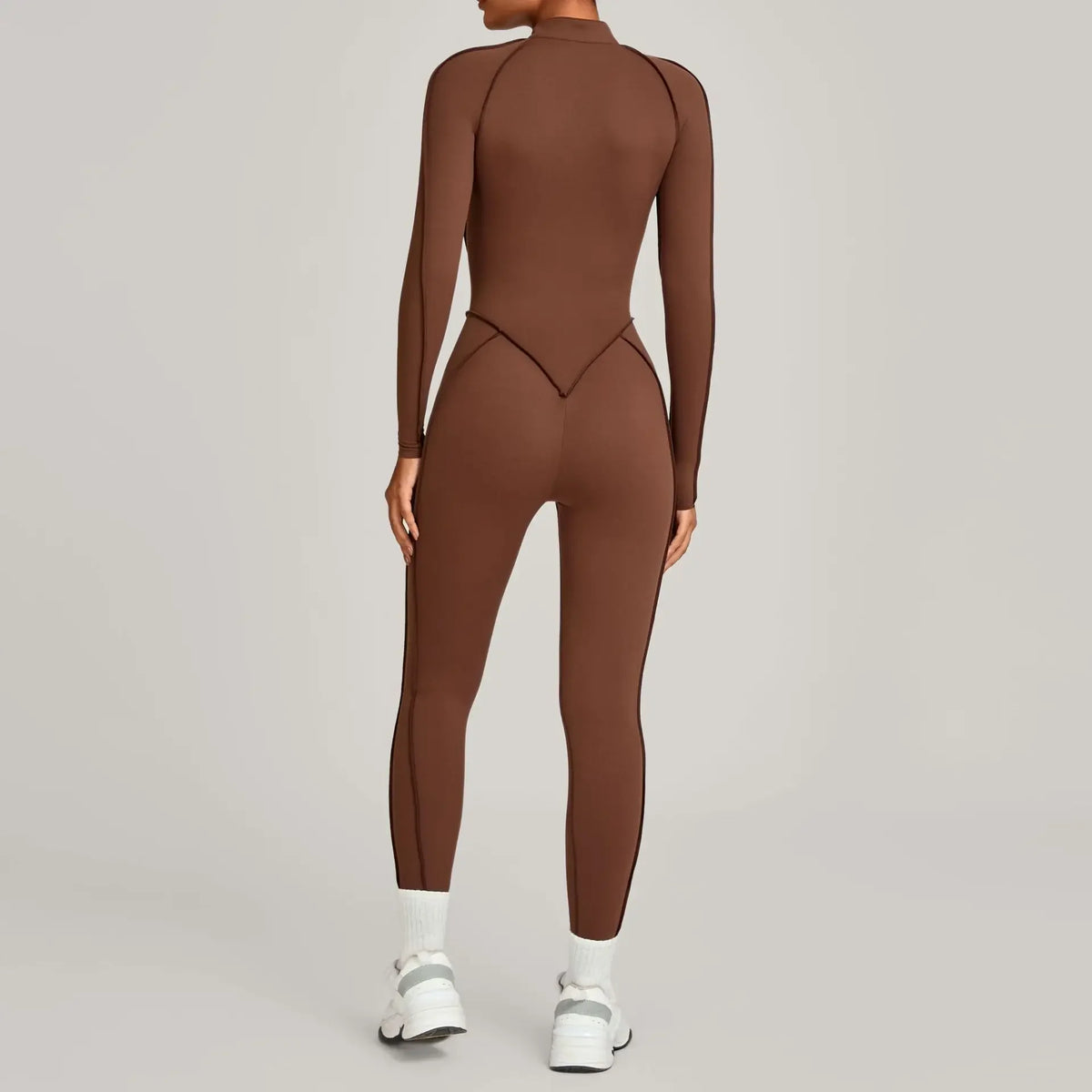 Three-dimensional Long Sleeve Zipper Sport Jumpsuit Women Sportswear One Pieces Gym Clothing Yoga Sets Female Fitness Overalls