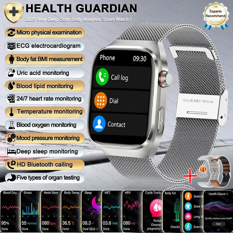 2025 New Women Smart Watch with BMI measurement Menstrual Cycle ECG Heart Rate Blood Oxygen Sleep Fitness Tracker Smart bracelet