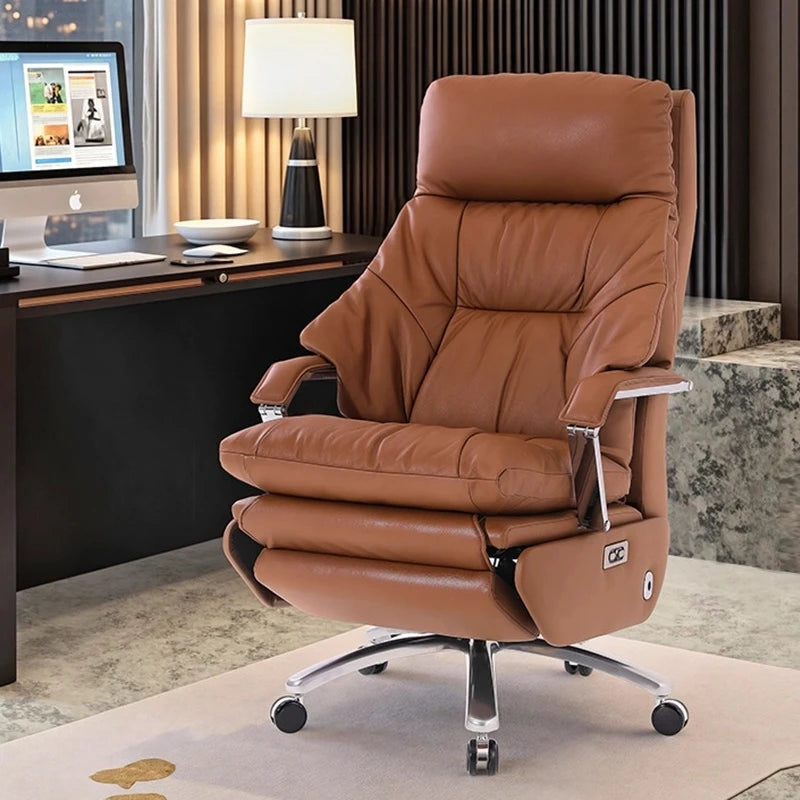 Aesthetics Massage Chair Swivel Lift Comfortable Office Nordic Design Rotating Chair Footrest Ergonomic Bureau Meuble Furniture - Kimlud