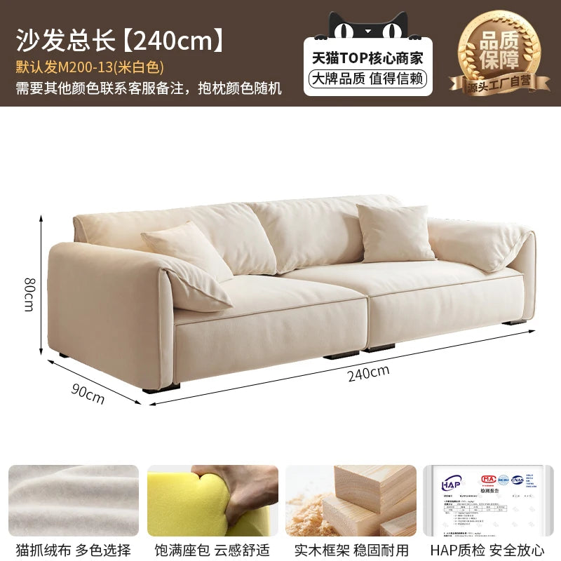 Longer Designer Armrest Sofa Pillows Luxury European Living Room Lounge Sofa Lazy Modular Nordic Woonkamer Banken Home...