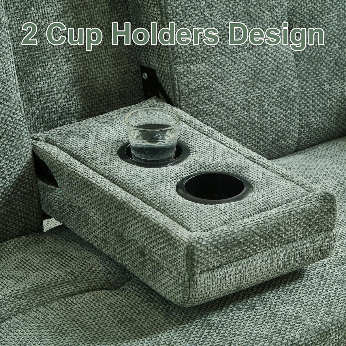 57.48' Convertible Sofa Bed with Cup Holder, Pull Out Sleeper Sofa Bed with USB Charging Ports | Kimlud Luxury Sofa