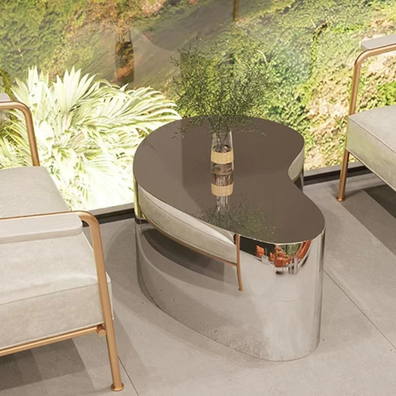 Metal Industrial Coffee Table Aesthetic Unique Minimalist Designer Side Table Modern Luxury Mesa Auxiliar Postmodern Furniture - Kimlud
