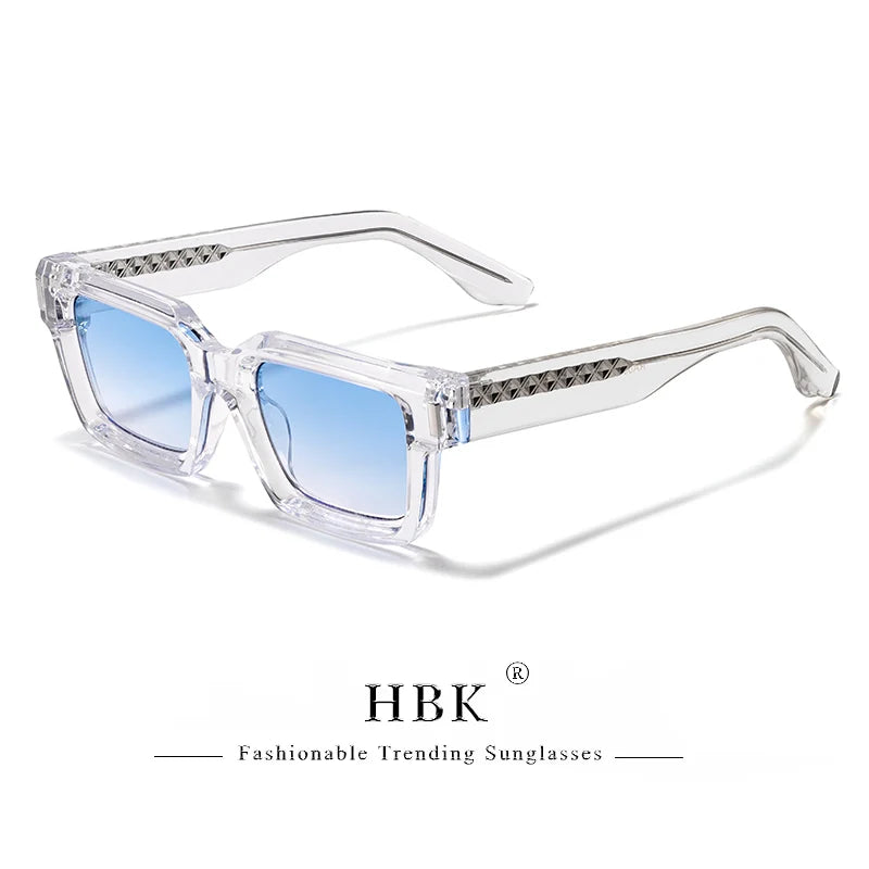 HBK Punk Vintage Square Men's Sunglasses Brand Design Small Frame Sun Glasses Party Travel Glasses Gift Ideal Choice - Kimlud