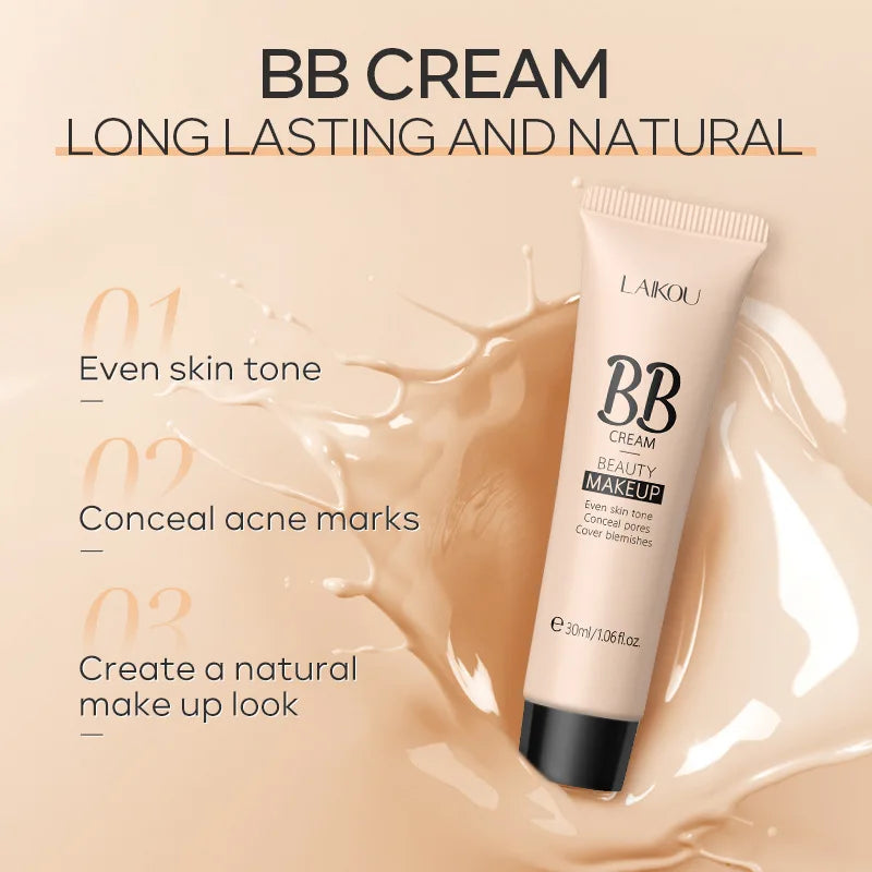 6-color optional concealer BB cream 30ml natural facial concealer primer liquid foundation