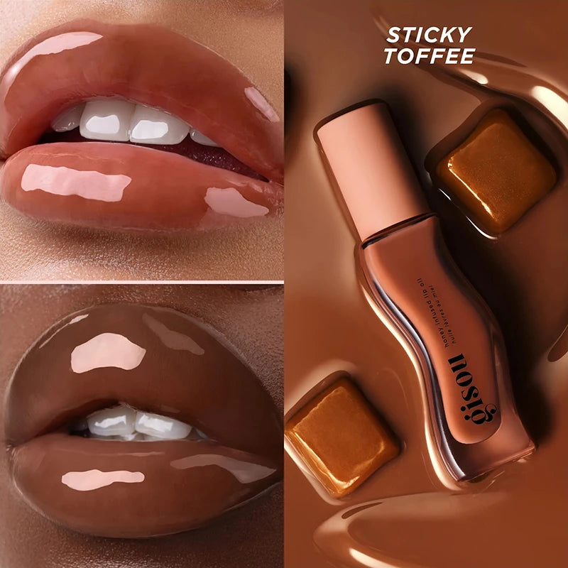 Gisou Moisturizing Glazed Plum Lip Balm Lip Oil Gloss Care Of The Lips Benetitnt For Lips Plumping Exfoliating Plumping...