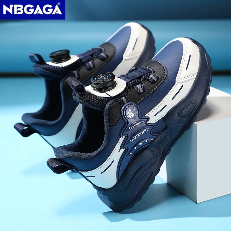 Boys Anti-Slip Waterproof Leather Running Shoes Outdoor Sports Walking Shoes Comfort Kids Sneakers For Autumn Winter...