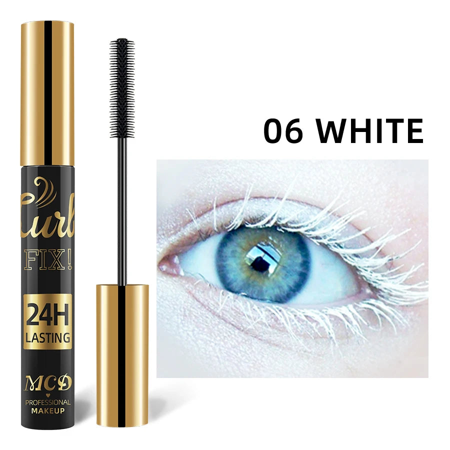 5D Waterproof Mascara Vibrant 9 Color-Lasting Curl Ink Formula -Eyeliner Extension Blue Green Black Eye Makeup Cosmetic