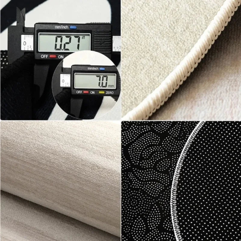 Living Room Carpet Art Irregular Color Abstract Home Bedroom Bedside Mat Easy To Care Cloakroom Coffee Table Rug Ковер Tapis 러그 - Kimlud