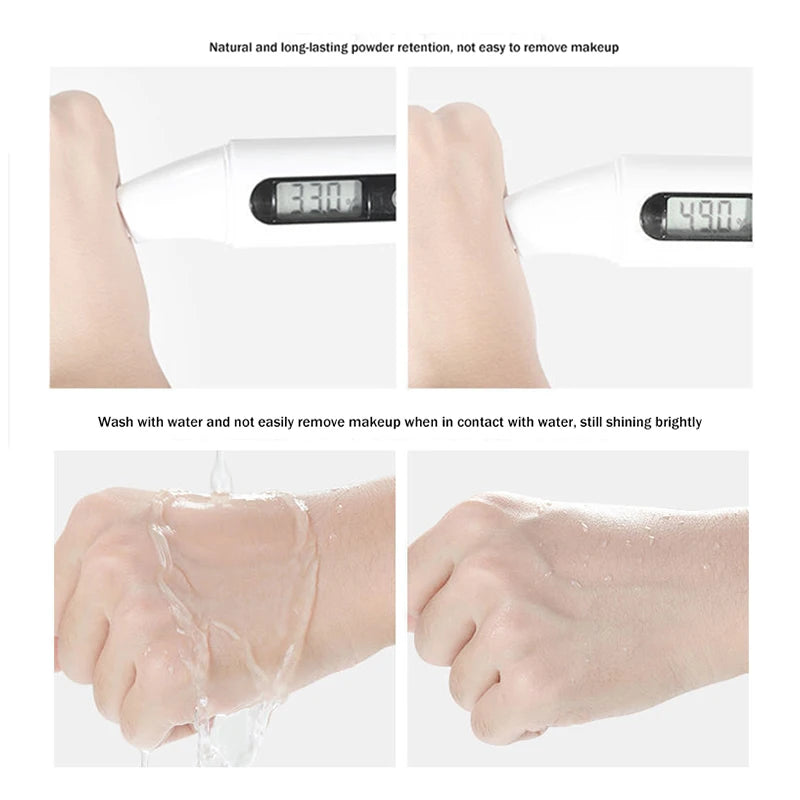 Air Cushion BB Cream Moisturizing Foundation Concealer Whitening Oil-control Waterproof Butterfly Powder Puff Makeup Cosmetics