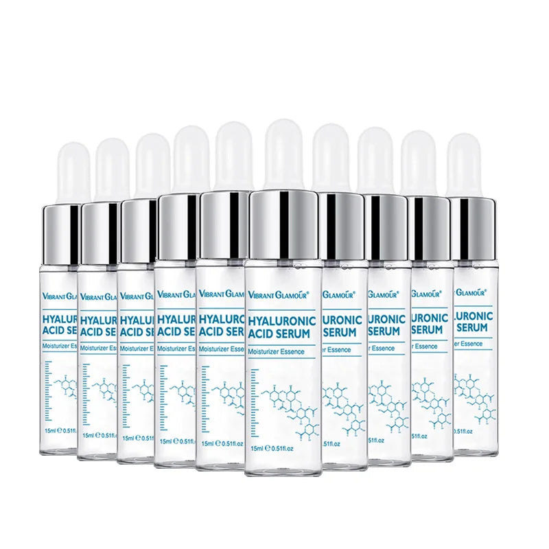 VIBRANT GLAMOR Hyaluronic Acid Facial Serum Skin Care 10PCS