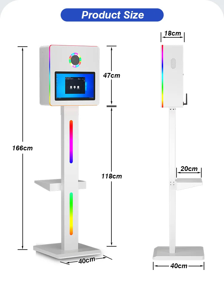 High Quality Portable Standzone 15.6 Inch Touch Screen DSLR Photo Booth Machine Selfie Photo Booth for Wedding Party...