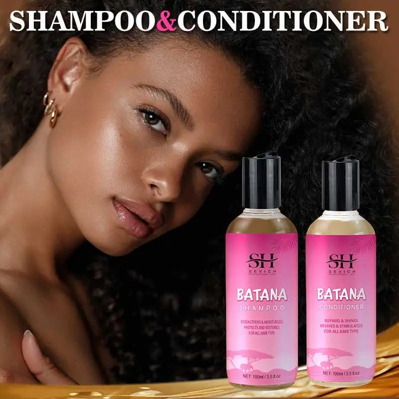 Batana Hair Growth Shampoo Conditioner Set Anti Hair Loss Treatment for Men Women Fast Thicken Regrowth Oil Beauty...