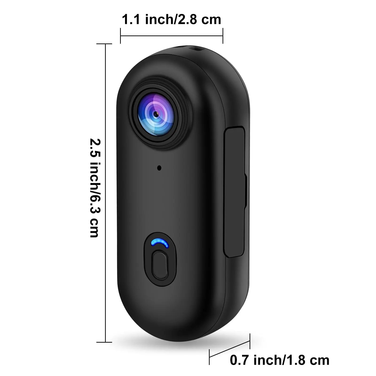 Pocket 4K Mini Camera Magnetic Wearable Cam with Waterproof Shell WiFi Bike Motorcycle Camera Friendly for Casual Cycling Vlog