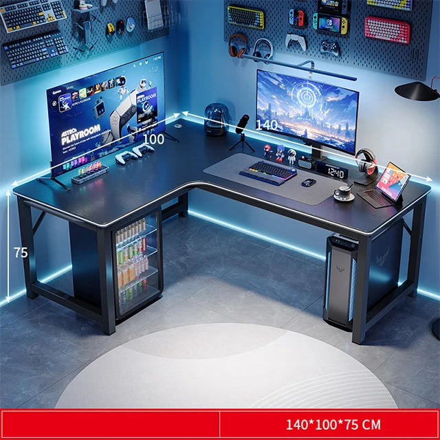 Home office computer table l shape desk gaming