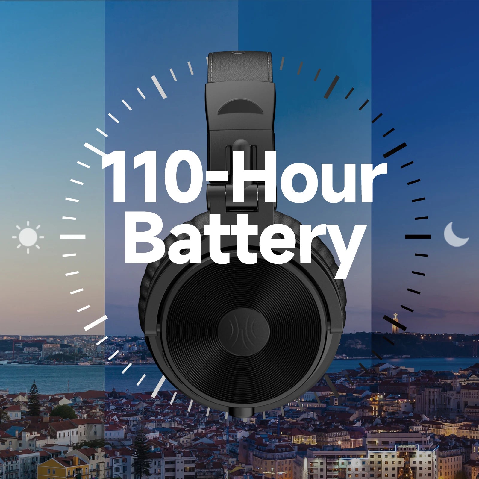 Oneodio Pro C Wireless Bluetooth 5.2 Headphones Over Ear With Microphone Hi-Res Audio Wired&Wireless Headset 110h Playtime AAC