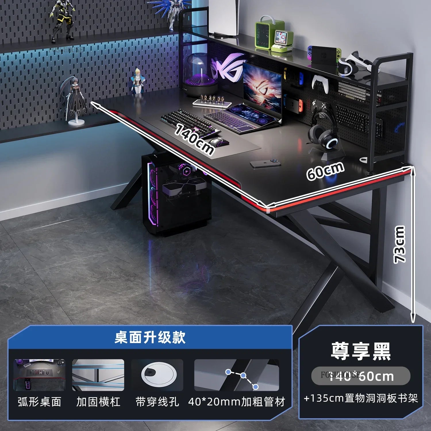 Modern Simple Wooden Computer Desks Bedroom Office Desks Home Student Reading Desk Desktop Internet Cafe E-sports Gaming Tables - Kimlud
