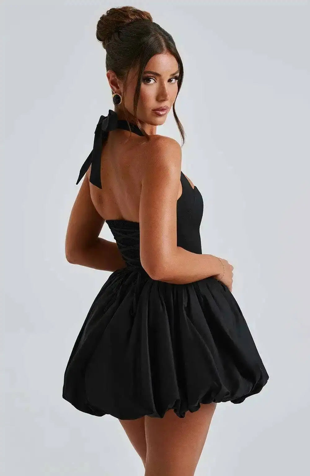 Townlike Waist Wrap A-line Ball Gown Dress Women Halter Mini 2025 Spring Summer Dress Nightclub Sexy Party Dresses