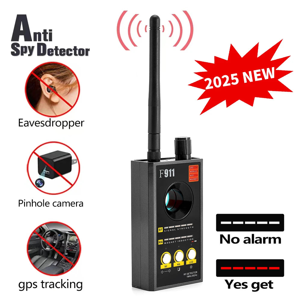 F911 Hidden Camera Detectors , Camera detector, Spy Detector, Bug and gps Detector, Security Camera finder, Infrared...