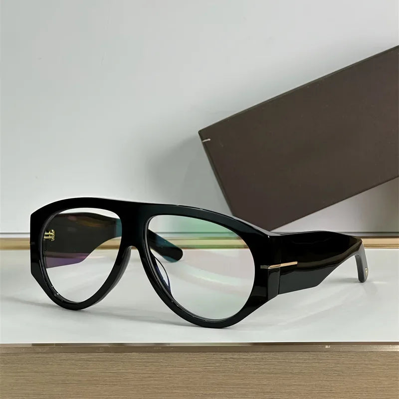 New Oversized Pilot Sunglasses Women Fashion Luxury Big Frame One Piece Gradient Sunglasses Retro Classic Thick Shades