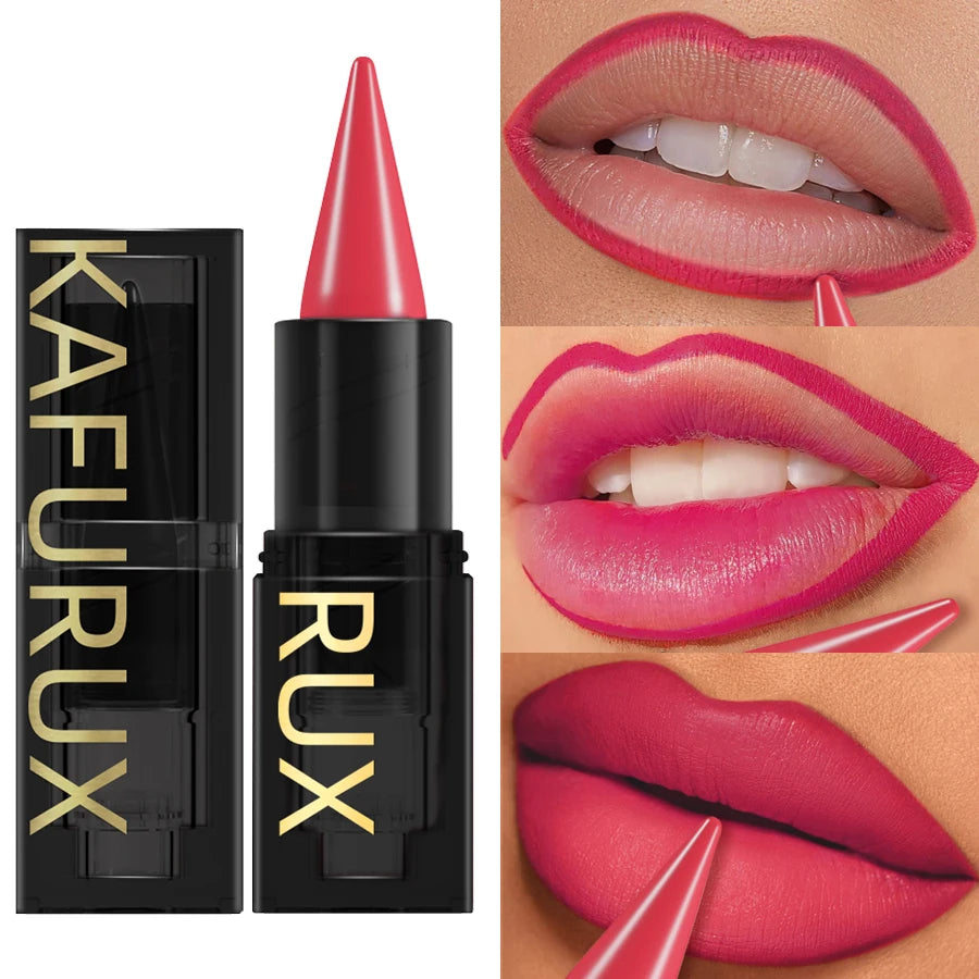 15-colors sexy red lipstick pen waterproof matte contour tint lipstick long lasting lip glaze brown lipliner pencil lip makeup