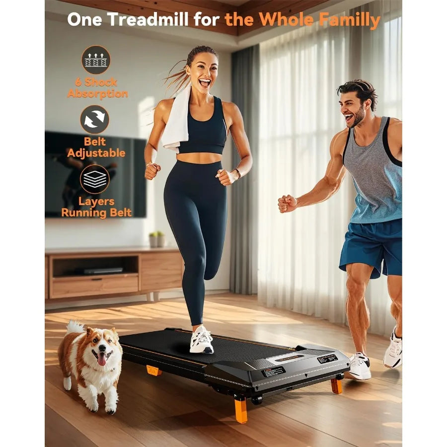 Walking Pad Treadmill Incline Under Desk Treadmill 330lbs Capacity 2.5HP Portable Treadmills for Home Compact Treadmills...