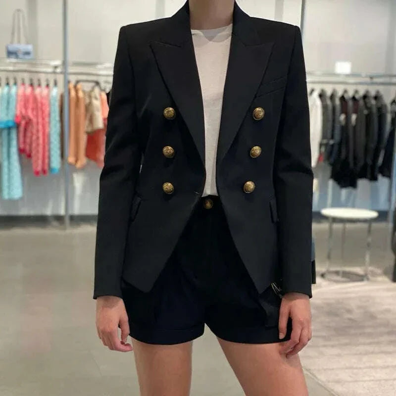 Ladies Fashion Solid Coat Luxury Female Coats Casual Blazer Korean Spring Autumn Clothing Women Slim Suit Coat Office Jacket