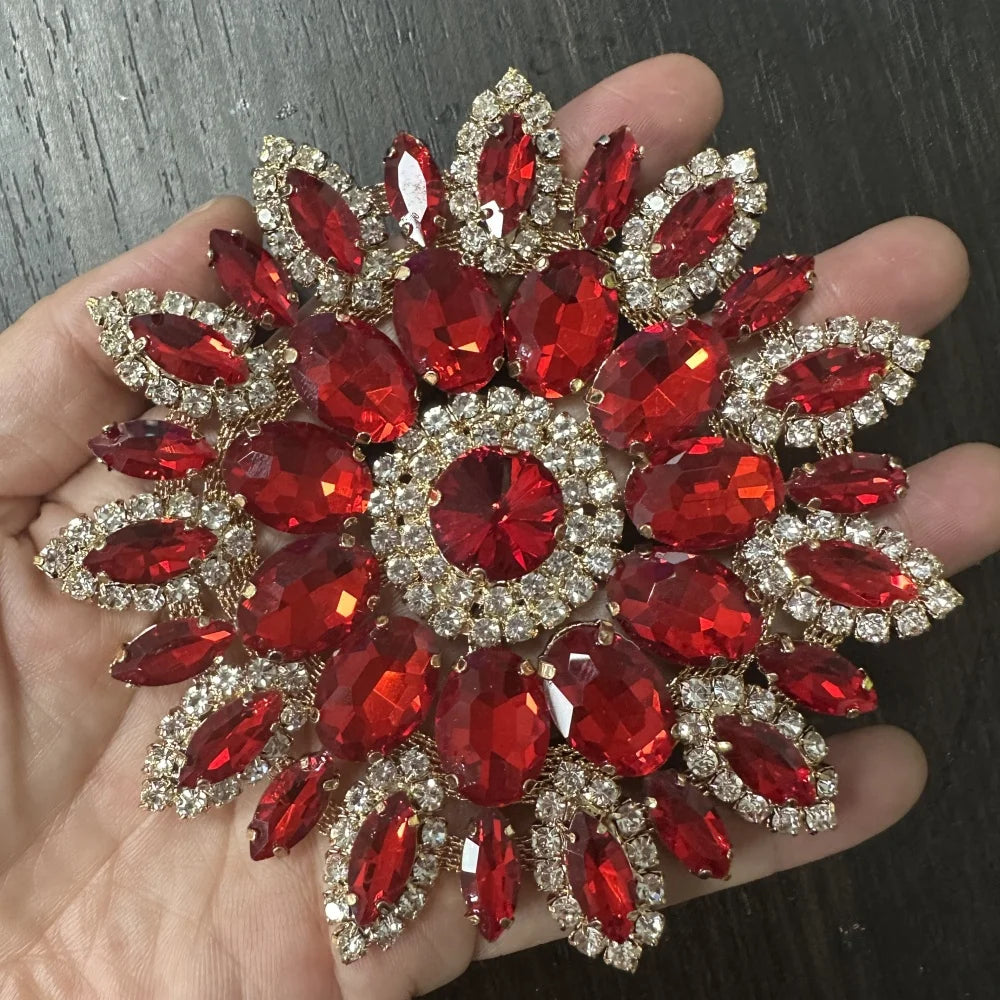 1PCS rhinestone round crystal jewelry wedding appliques for dresses | Kimlud Budget Friendly Dress