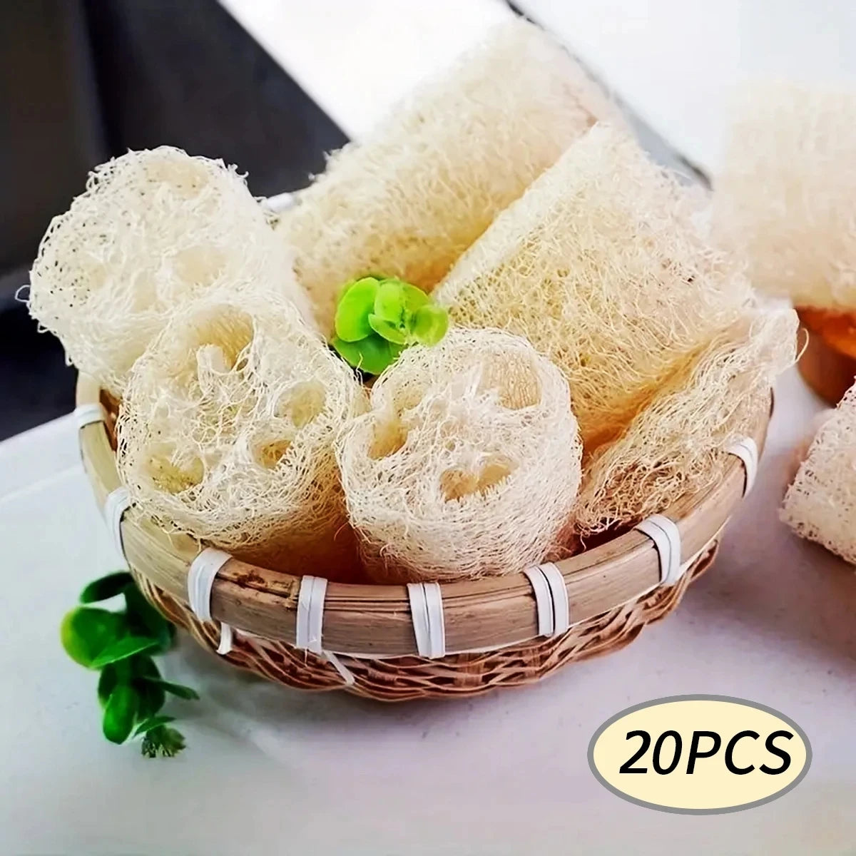 Natural Loofah Dishwashing Cloth, Loofah Sponge Scrubber, Loofah Sponge Scrubber, Scouring Pad, Loofah Brush Pot Brush