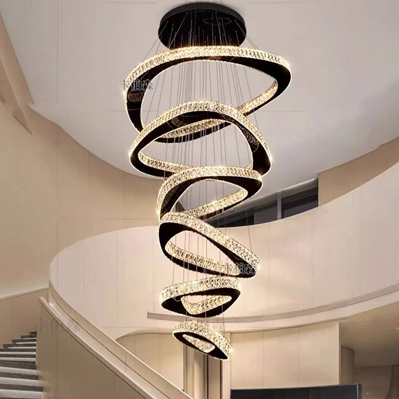 Modern decor led lights rings pendant light lamps for living room led Chandeliers for dining room hanging light indoor lighting - Kimlud