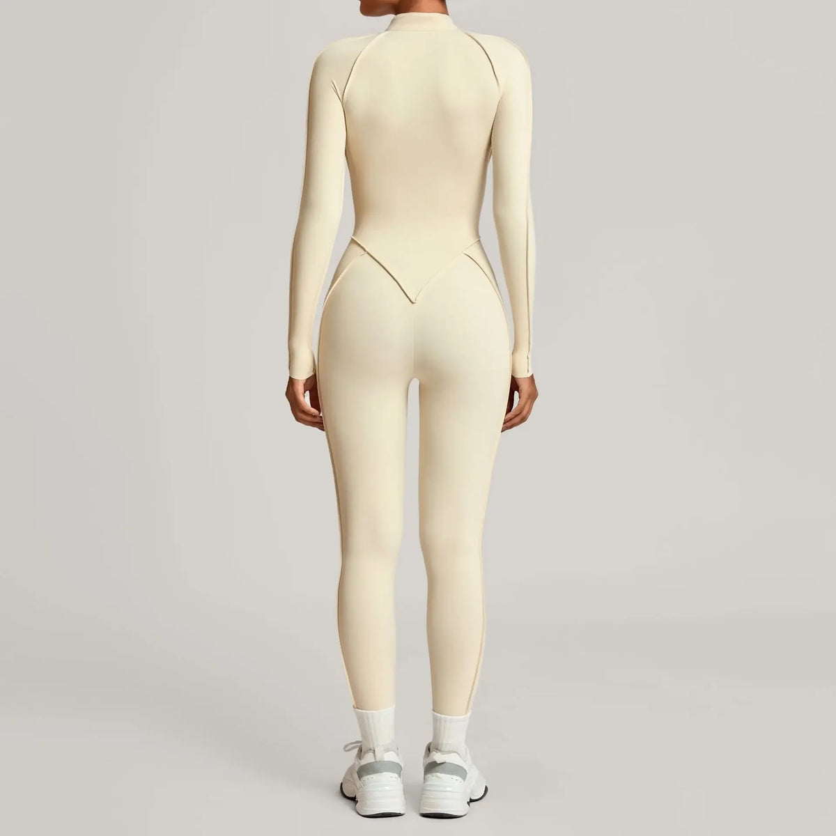 Three-dimensional Long Sleeve Zipper Sport Jumpsuit Women Sportswear One Pieces Gym Clothing Yoga Sets Female Fitness Overalls
