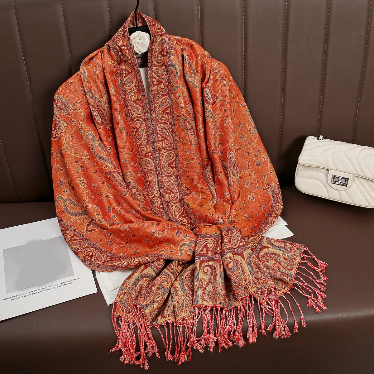Luxury Brand Autumn Cashmere Pashmina Shawl Lady Wrap Warm Winter Scarves Design Print Female Foulard Cotton Stoles...