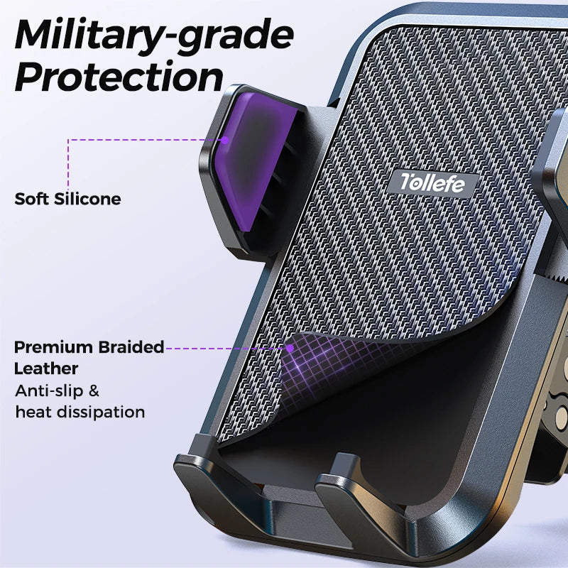 Joyroom Upgraded Car Phone Holder Military-Grade Protection Big Phone And Thick Cases Friendly Hands Free Air Vent Car...