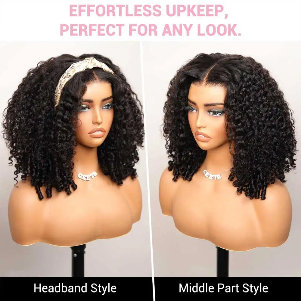 250% Density Burmese Curly Human Hair Wig 13x4 HD Transparent Lace Frontal Wigs Pre Plucked Rem Burmese Human Hair Wigs 28 Inch - Kimlud