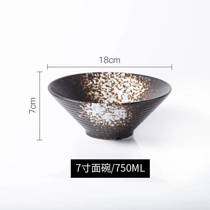 Ramen Bowl Japanese Tableware Noodle Ceramic Soup Tableware | Kimlud Premium Table