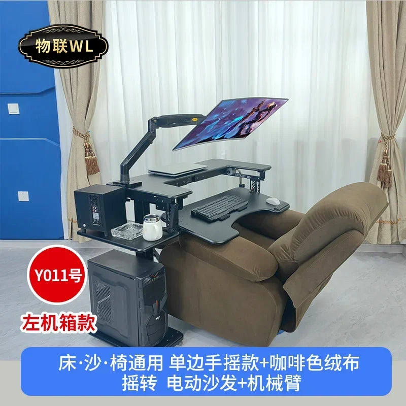 Computer desk bed notebook desktop computer desk bedside table lifting table lazy table cockpit suspension bracket - Kimlud