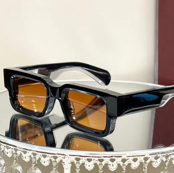 Hot selling:High Quality Polarized Acetate Sunglasses Mens Women Logo Thick Square Frames Rectangle TAC Sun Glasse |...