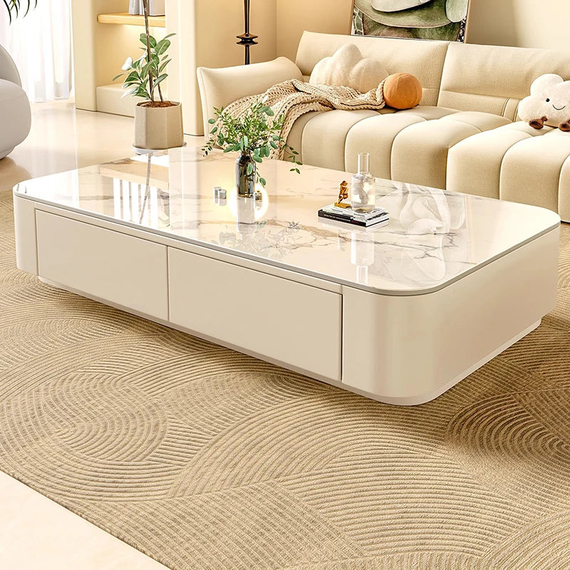 Cheap Cute Coffee Table Clear Simple Designer Modern Luxury Decoration Side Table Writing Mesas Bajas Living Room Furniture - Kimlud